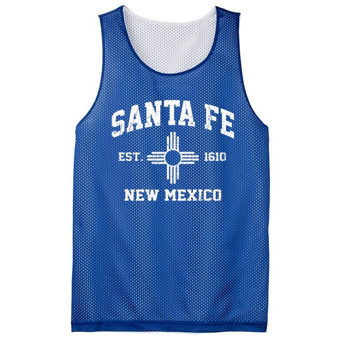 Santa Fe New Mexico NM Vintage State Athletic Style Mesh Reversible Basketball Jersey Tank