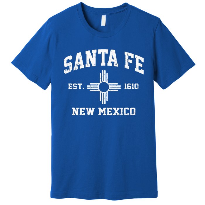 Santa Fe New Mexico NM Vintage State Athletic Style Premium T-Shirt