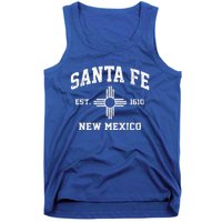 Santa Fe New Mexico NM Vintage State Athletic Style Tank Top