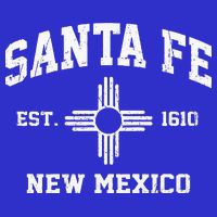 Santa Fe New Mexico NM Vintage State Athletic Style Womens T-Shirt