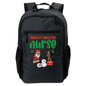 Santas Favorite Nurse Christmas Xmas Nursing Scrub Top Gift Daily Commute Backpack