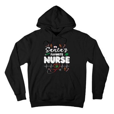 Santas Favorite Nurse Christmas Xmas Nursing Hoodie