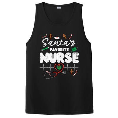 Santas Favorite Nurse Christmas Xmas Nursing PosiCharge Competitor Tank