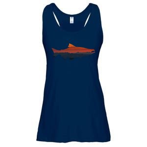 Salmon Fishing Nature Outdoor Hiking Camping Fisherman Gift Ladies Essential Flowy Tank