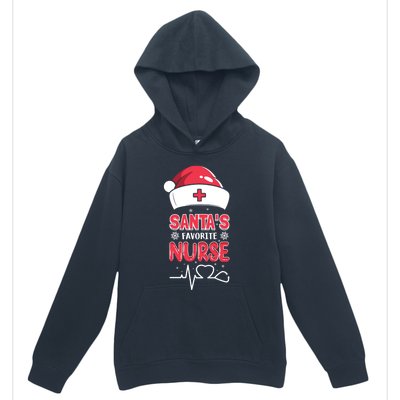 Santas Favorite Nurse Christmas Xmas Nursing Scrub Top Great Gift Urban Pullover Hoodie