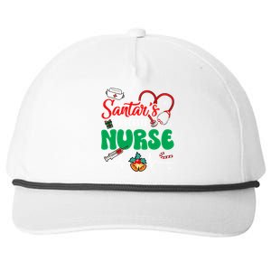 Santas Favorite Nurse Christmas Xmas Nursing Gift Snapback Five-Panel Rope Hat