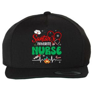 Santas Favorite Nurse Christmas Xmas Nursing Gift Wool Snapback Cap