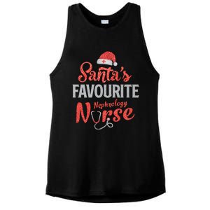 Santas Favorite Nephrology Nurse Christmas Nursing Xmas Gift Ladies PosiCharge Tri-Blend Wicking Tank