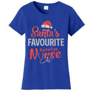 Santas Favorite Nephrology Nurse Christmas Nursing Xmas Gift Women's T-Shirt