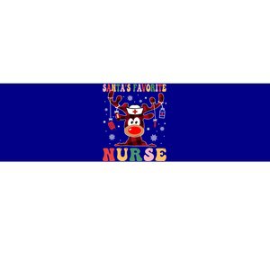 Santas Favorite Nurse Christmas Reindeer Rn Cna Icu Scurb Meaningful Gift Bumper Sticker