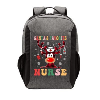 Santas Favorite Nurse Christmas Reindeer Rn Cna Icu Scurb Meaningful Gift Vector Backpack