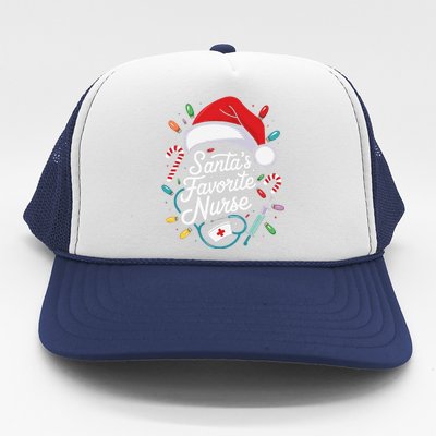 Santa Favorite Nurse Holiday For Medical Professionals Trucker Hat