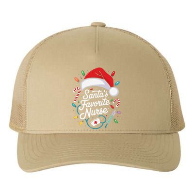 Santa Favorite Nurse Holiday For Medical Professionals Yupoong Adult 5-Panel Trucker Hat