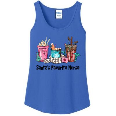 SantaS Favorite Nurse Ing Coffee Christmas Xmas Scrub Funny Gift Ladies Essential Tank