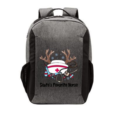 SantaS Favorite Nurse Life Christmas Reindeer Xmas Scrub Gift Vector Backpack