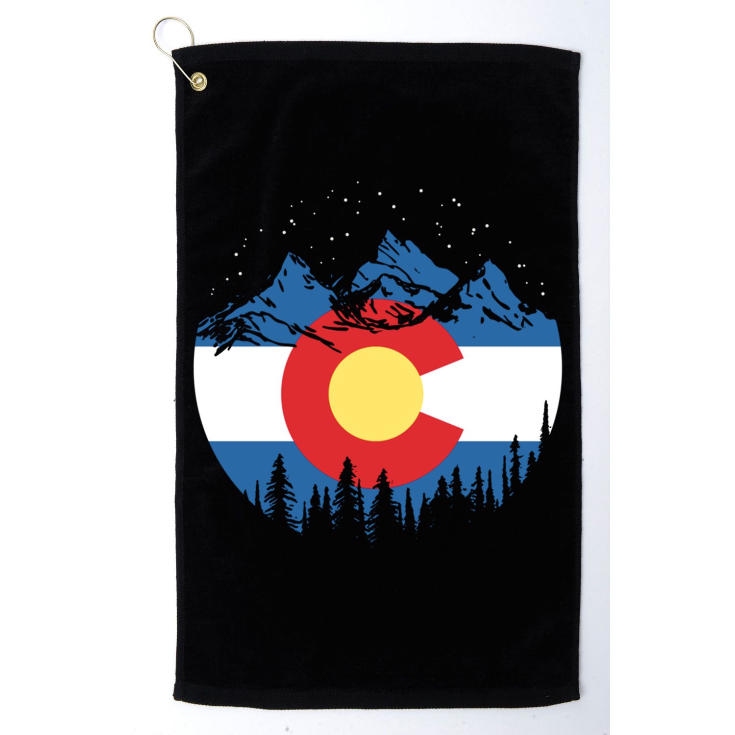 State Flag Of Colorado Vintage Night Stars Design Cute Gift Golf Towel
