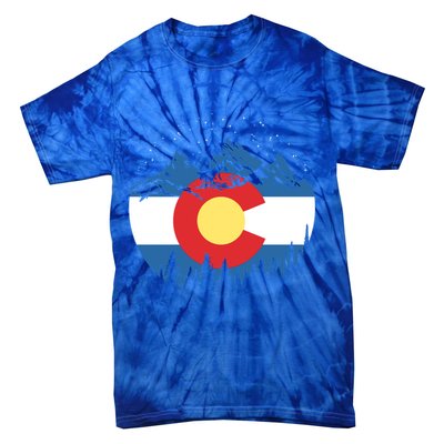 State Flag Of Colorado Vintage Night Stars Design Cute Gift Tie-Dye T-Shirt