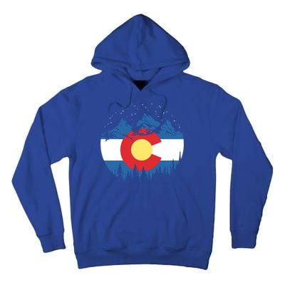State Flag Of Colorado Vintage Night Stars Design Cute Gift Tall Hoodie