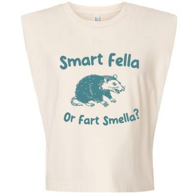 Smart Fella Or Fart Smella Vintage Style Garment-Dyed Women's Muscle Tee