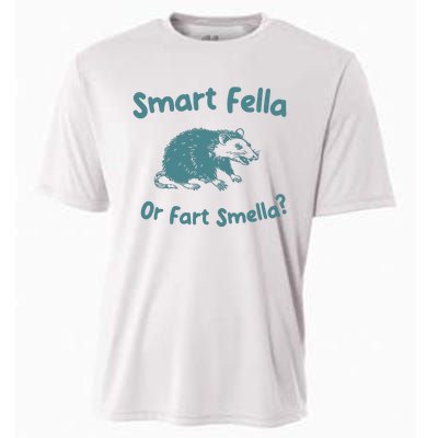 Smart Fella Or Fart Smella Vintage Style Cooling Performance Crew T-Shirt