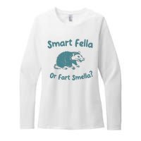 Smart Fella Or Fart Smella Vintage Style Womens CVC Long Sleeve Shirt