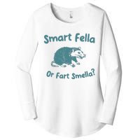 Smart Fella Or Fart Smella Vintage Style Women's Perfect Tri Tunic Long Sleeve Shirt