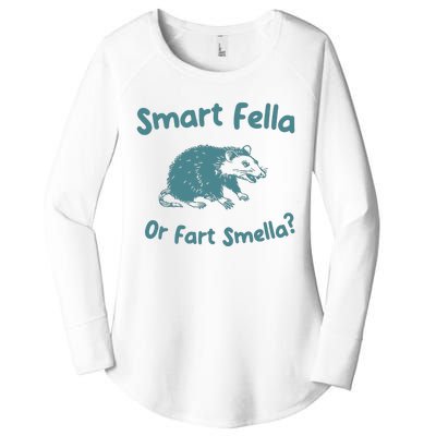 Smart Fella Or Fart Smella Vintage Style Women's Perfect Tri Tunic Long Sleeve Shirt