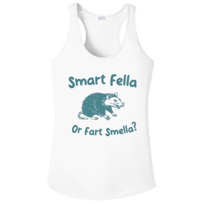 Smart Fella Or Fart Smella Vintage Style Ladies PosiCharge Competitor Racerback Tank