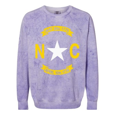 State Flag Of North Carolina Colorblast Crewneck Sweatshirt