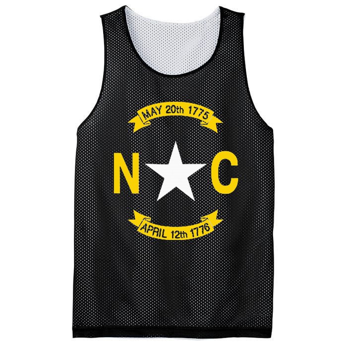 State Flag Of North Carolina Mesh Reversible Basketball Jersey Tank