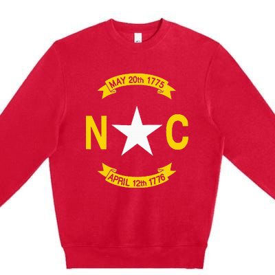 State Flag Of North Carolina Premium Crewneck Sweatshirt