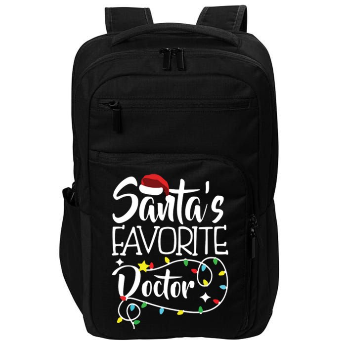 Santas Favorite OB/GYN Christmas Obstetrician Gynecologist Impact Tech Backpack