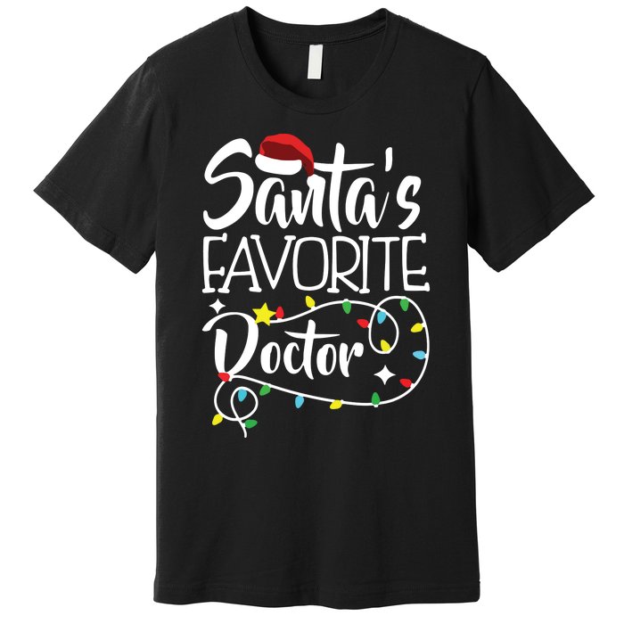 Santas Favorite OB/GYN Christmas Obstetrician Gynecologist Premium T-Shirt