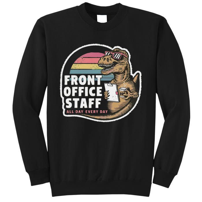 School Front Office Staff All Day Secretary Admin Dinosaur Sweatshirt