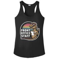 School Front Office Staff All Day Secretary Admin Dinosaur Ladies PosiCharge Competitor Racerback Tank