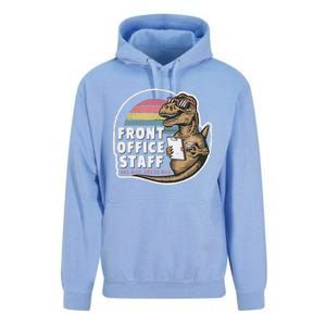 School Front Office Staff All Day Secretary Admin Dinosaur Unisex Surf Hoodie