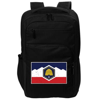 State Flag Of Utah New 2024 Beehive Banner Impact Tech Backpack