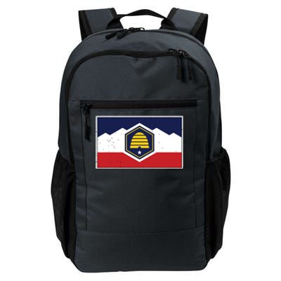 State Flag Of Utah New 2024 Beehive Banner Daily Commute Backpack