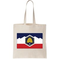 State Flag Of Utah New 2024 Beehive Banner Tote Bag