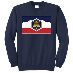 State Flag Of Utah New 2024 Beehive Banner Sweatshirt