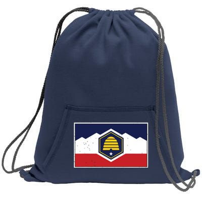 State Flag Of Utah New 2024 Beehive Banner Sweatshirt Cinch Pack Bag