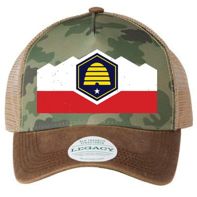 State Flag Of Utah New 2024 Beehive Design Legacy Tie Dye Trucker Hat