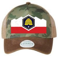 State Flag Of Utah New 2024 Beehive Design Legacy Tie Dye Trucker Hat