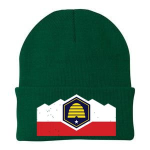 State Flag Of Utah New 2024 Beehive Design Knit Cap Winter Beanie