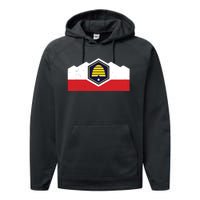 State Flag Of Utah New 2024 Beehive Design Performance Fleece Hoodie