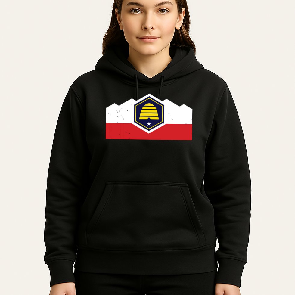 State Flag Of Utah New 2024 Beehive Design Hoodie