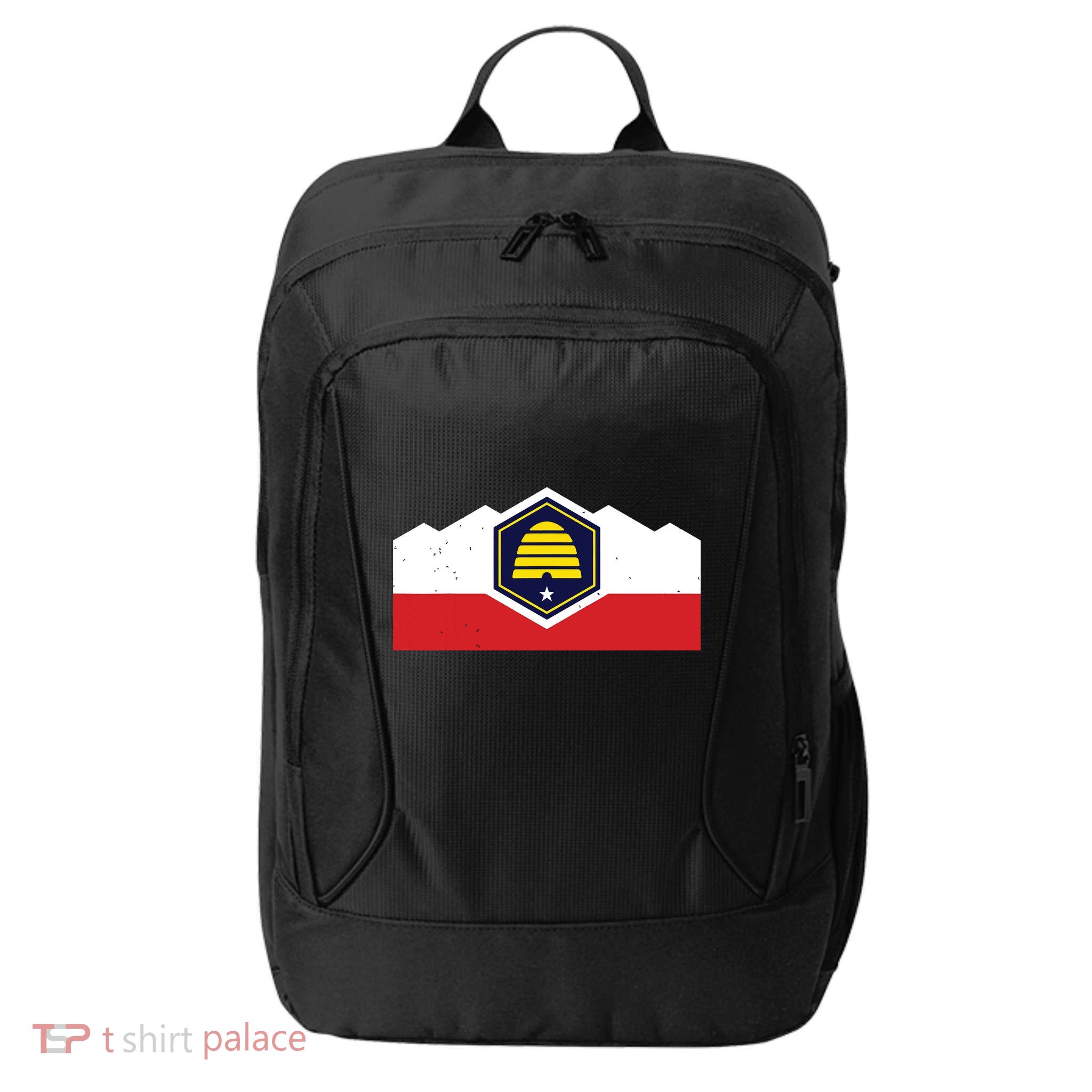 State Flag Of Utah New 2024 Beehive Design City Backpack