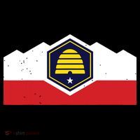 State Flag Of Utah New 2024 Beehive Design City Backpack