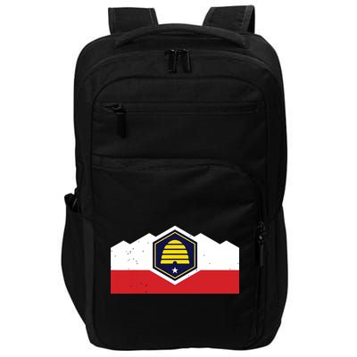 State Flag Of Utah New 2024 Beehive Design Impact Tech Backpack