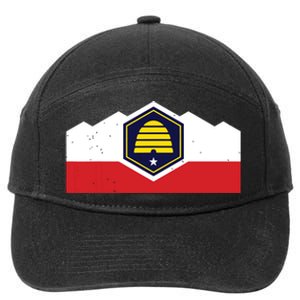 State Flag Of Utah New 2024 Beehive Design 7-Panel Snapback Hat